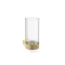 CLUB WMG  Tumbler wall mounted - Gold 24 Carat with tumbler made of KRISTALL - clear