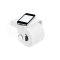 STONE TPH4   Toilet paper holder - white matt / chrome with Smartphone- / wet tissue-shelf