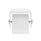 STONE TPH4   Toilet paper holder - white matt / chrome with Smartphone- / wet tissue-shelf