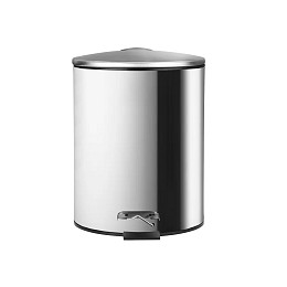 ΧΑΡΤΟΔΟΧΕΙΟ ΜΠΑΝΙΟΥ CLASSIC ΑΝΟΞΕΙΔΩΤΟ SOFT CLOSE 5lt ΜΑΤ ΙΝΟΞ