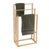 Βάση bamboo  3 θέσεις για πετσέτες 24x42x82 cm Eurocasa