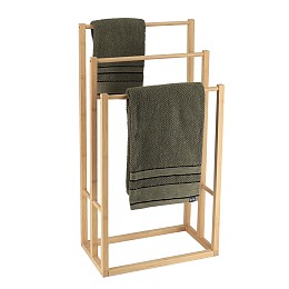 Βάση bamboo  3 θέσεις για πετσέτες 24x42x82 cm Eurocasa