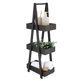 Έπιπλο mdf με 3 επίπεδα φυσικό 30χ19χ81 cm Eurocasa