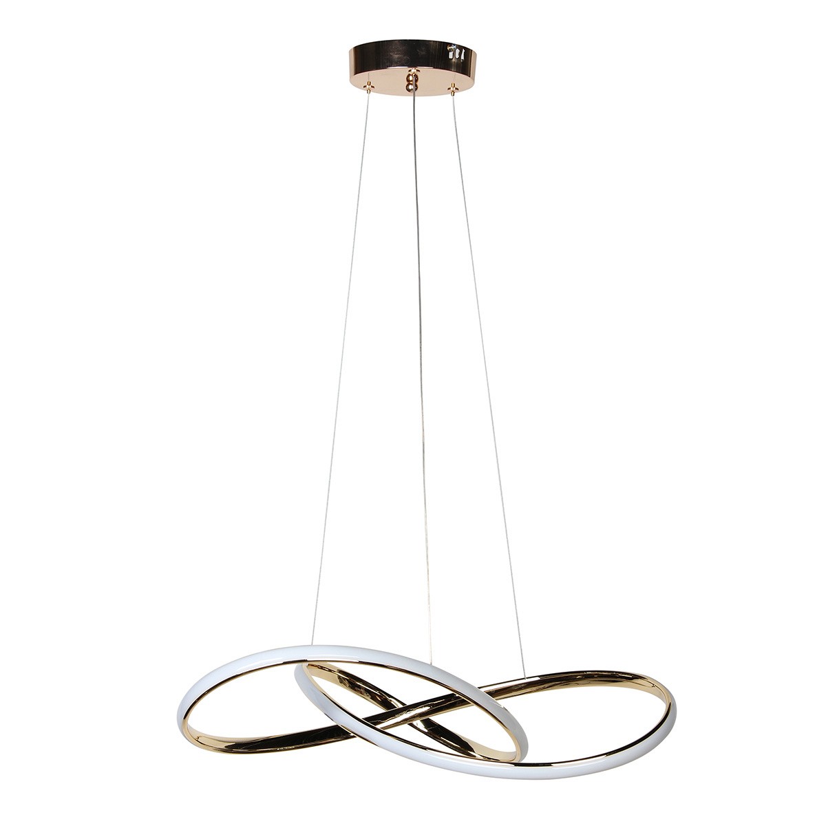 Φωτιστικό κρεμαστό Φ60 εκ. LED 57W 4000K χρυσό - GLOBOBOX C917/600 FGD
