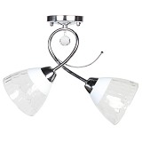 Φωτιστικό οροφής 2 Χ Ε27 36Χ14Χ31 εκ. χρώμιο με γυαλιά - GLOBOBOX 6456B/2 CR