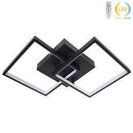 Φωτιστικό οροφής LED 27W 58Χ35Χ8 εκ. μαύρο με controller - GLOBOBOX 602168