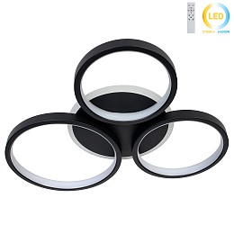 Φωτιστικό οροφής LED 75W 42Χ38Χ5,5 εκ. μαύρο με controller - GLOBOBOX 602177