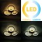 Φωτιστικό οροφής LED 75W 42Χ38Χ5,5 εκ. χρυσό με controller - GLOBOBOX 602178