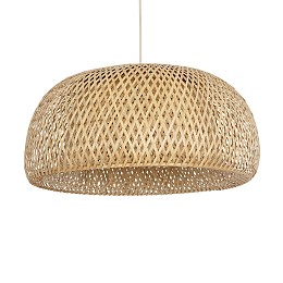 GLOBOSTAR® SAN TROPEZ 01627 Boho Κρεμαστό Φωτιστικό Οροφής με Ντουί 1 x E27 AC 220-240V IP20 - Μπεζ - Μ60 x Π60 x Υ29cm