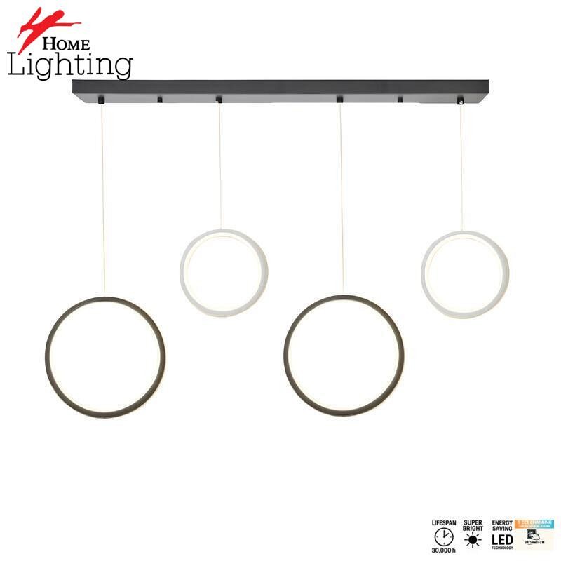SE LED 16 DOUBLE AINA BLACK AND WHITE PENDANT 16*2+22*2x100cm 3CCT 2 YEARS WARRANTY+
