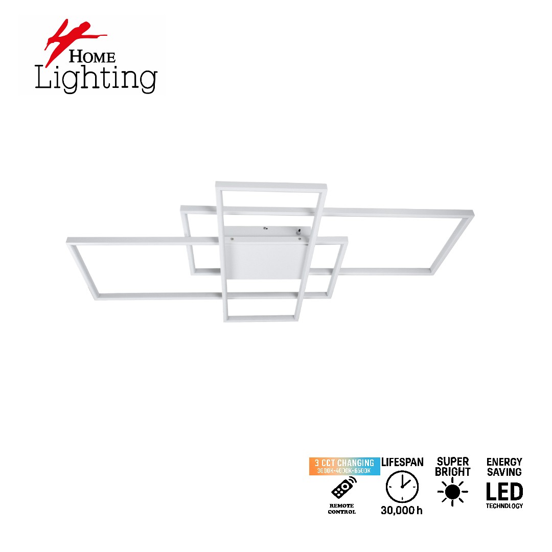 SE LED 4 TESSERA WHITE 86*48*10cm 3CCT WITH MEMORY IP20 50W 2 YEARS WARRANTY Z4