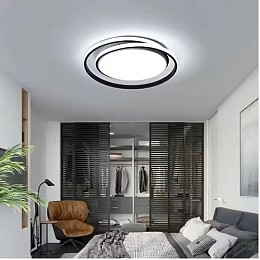 SE LED 48 AKIE BLACK CEILING 47x47x6cm  48W IP20 3CCT WITH MEMORY 2 YEARS WARRANTY Α1