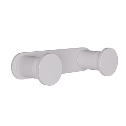Άγκιστρο Διπλό - Matt White, Pam & Co, W12 x D3,5 x H2,5 (cm), 70-033