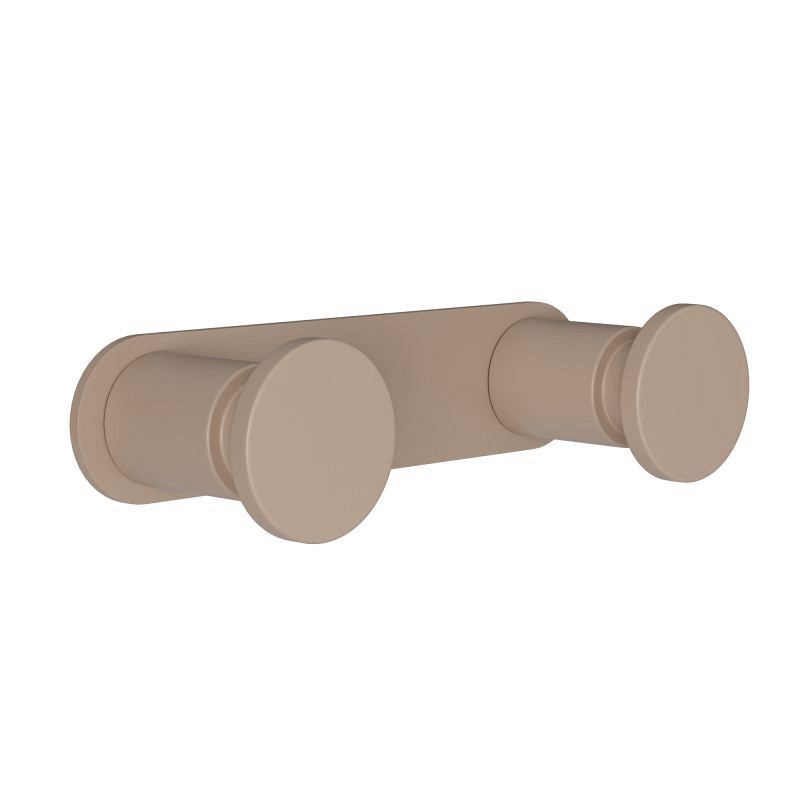 Άγκιστρο Διπλό - Matt Beige, Pam & Co, W12 x D3,5 x H2,5 (cm), 70-103