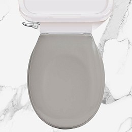 ΚΑΠΑΚΙ WC SL8268 ΓΚΡΙ 36X43CM SOFT CLOSE