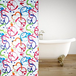 ΚΟΥΡΤΙΝΑ ΜΠΑΝΙΟΥ PEACE SPLASH 180(Μ)X200(Υ)