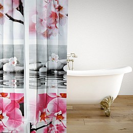 ΚΟΥΡΤΙΝΑ ΜΠΑΝΙΟΥ PEVA ΠΛΑΣΤΙΚΗ SERENE BLOSSOM 180(Μ)X180(Υ)