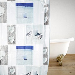 ΚΟΥΡΤΙΝΑ ΜΠΑΝΙΟΥ ΠΛΑΣΤΙΚΗ PEVA ROPE 180(Μ)X180(Υ)