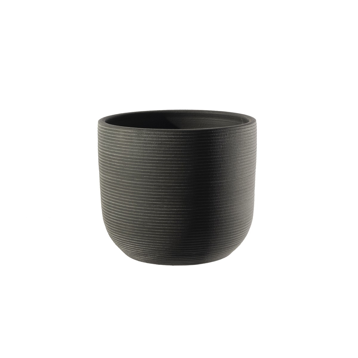 Supergreens Κασπώ Τερακότα Στρογγυλό \"Samuel\" Ανθρακί 22x19 εκ.