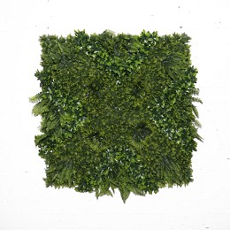 Supergreens Τεχνητή Φυλλωσιά Φτέρη με Φίκο "Floris" 100x100 εκ.