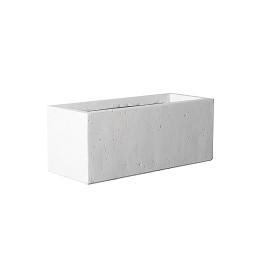 Supergreens Γλάστρα Πήλινη Ορθογώνια "Dusty" Μπεζ M 60x30x30 εκ.