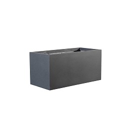 Supergreens Γλάστρα Πήλινη Ορθογώνια "Solid" Μαύρη S 50x20x20 εκ.