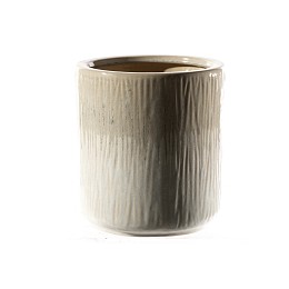 Supergreens Κασπώ Κεραμικό Στρογγυλό "Lars" Cream 25x23 εκ.