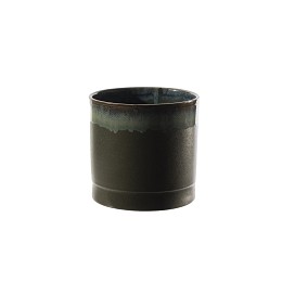 Supergreens Κασπώ Τερακότα Στρογγυλό "Olof" Σκούρο Πράσινο 22x20 εκ.