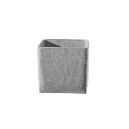 Supergreens Κασπώ Τσιμεντένιο Τετράγωνο "Jimmy" Ανοιχτό Γκρι 21x21x20.5 εκ